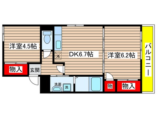 Ｃｒａｉｒ大島の物件間取画像